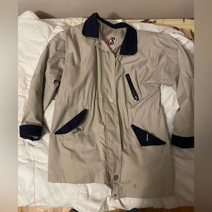 Mid length bomber jacket